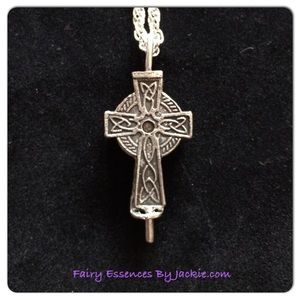 Celtic Cross Diffuser Necklace